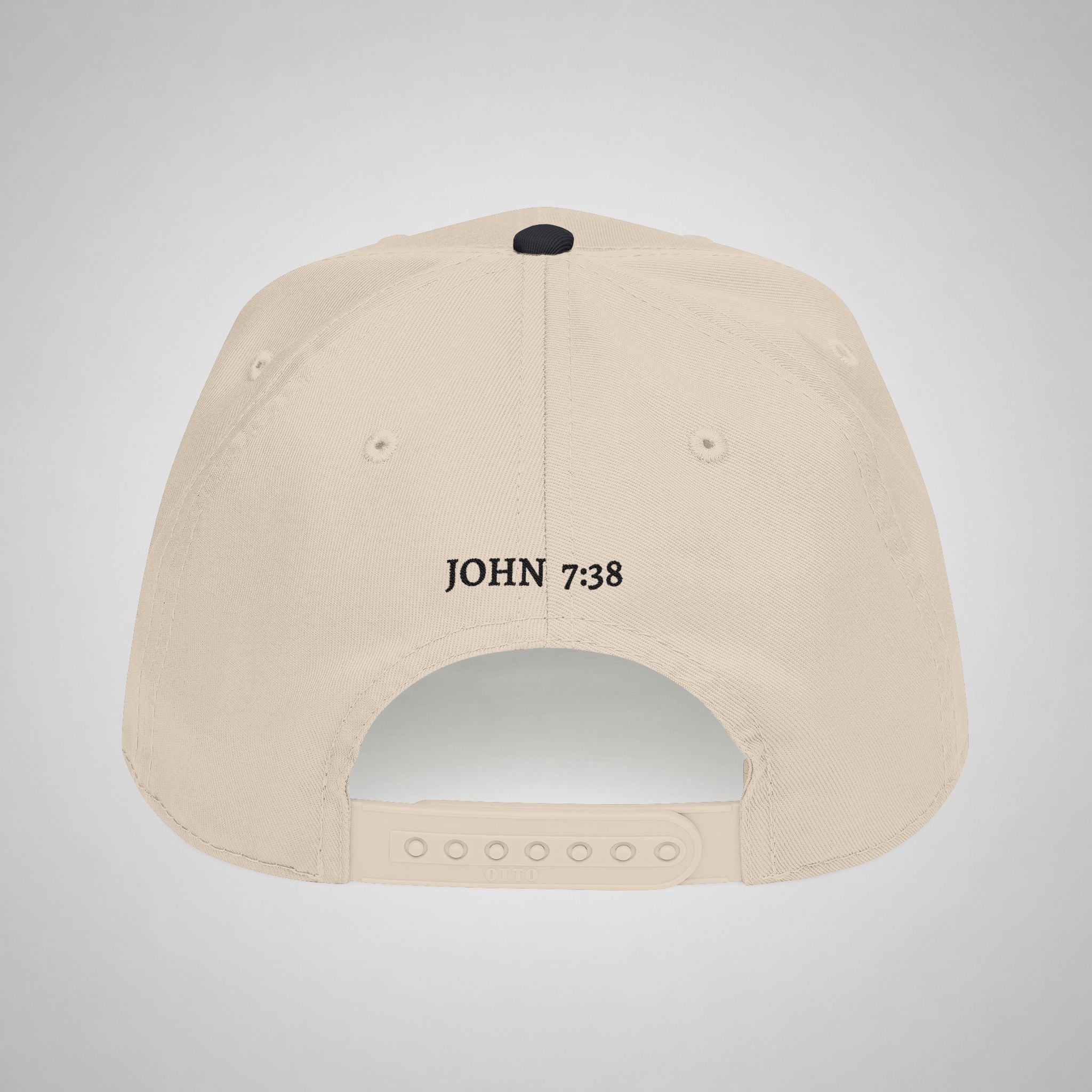 Living Waters Emblem Cap — Neutral/Black