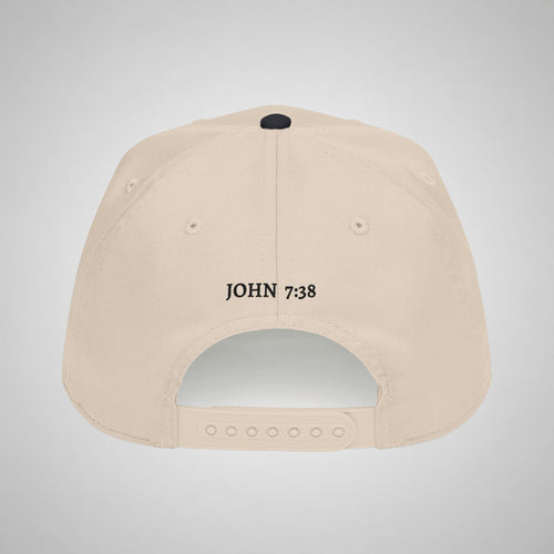 Living Waters Emblem Cap — Neutral/Black
